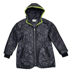 T ALEXANDER WANG Long Lightweight Designer Black Puffer Jacket Coat Womens Small
